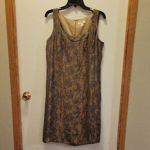 Coldwater Creek Gold and Silver Dress
